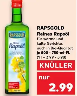 Kaufland RAPSGOLD Reines Rapsöl Angebot