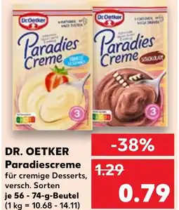 Kaufland DR. OETKER Paradiescreme Angebot