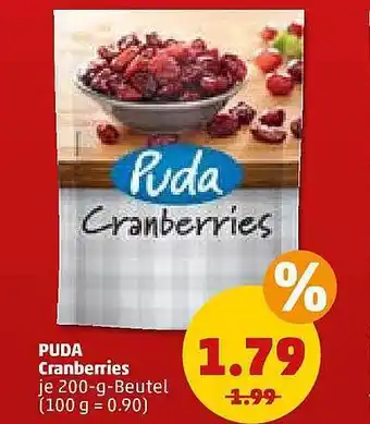 PENNY Puda Cranberries Angebot