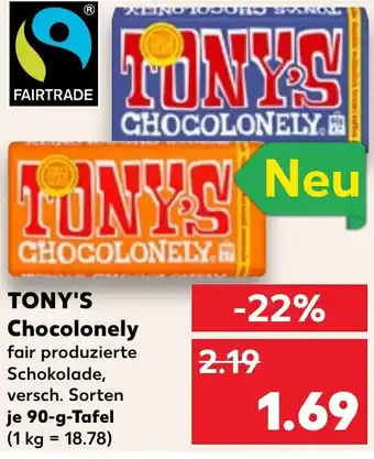 Kaufland TONY'S Chocolonely Angebot