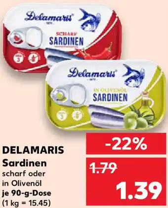 Kaufland DELAMARIS Sardinen Angebot