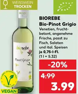 Kaufland BIOREBE Bio-Pinot Grigio Angebot