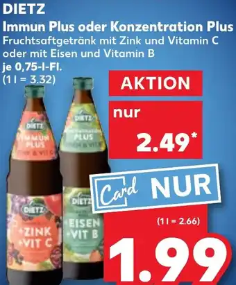 Kaufland DIETZ Immun Plus oder Konzentration Plus Angebot