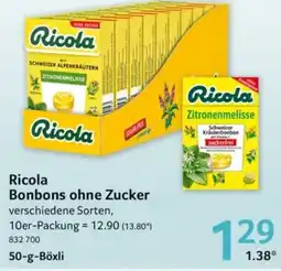 Selgros Ricola Bonbons ohne Zucker Angebot