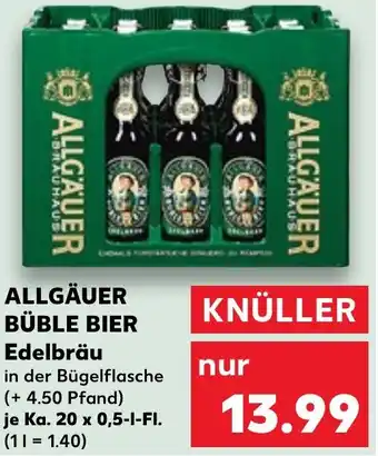 Kaufland ALLGÄUER BÜBLE BIER Edelbräu Angebot