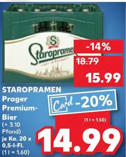 Kaufland STAROPRAMEN Prager Premium- Bier Angebot