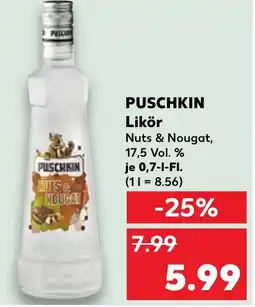 Kaufland PUSCHKIN Likör Angebot