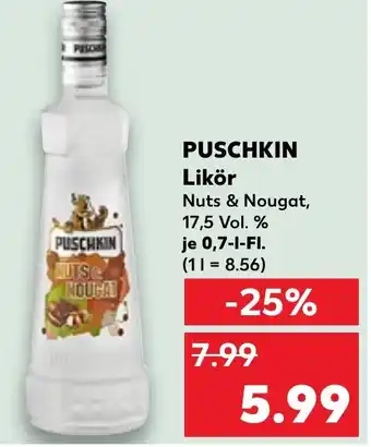 Kaufland PUSCHKIN Likör Angebot