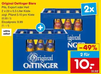 Netto Getränke Discount Original Oettinger Biere Angebot