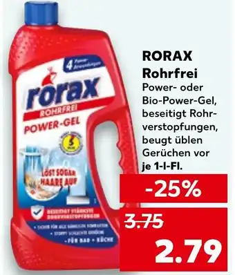 Kaufland RORAX Rohrfrei Angebot