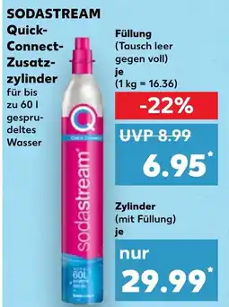 Kaufland SODASTREAM Quick- Connect- Zusatz- zylinder Angebot