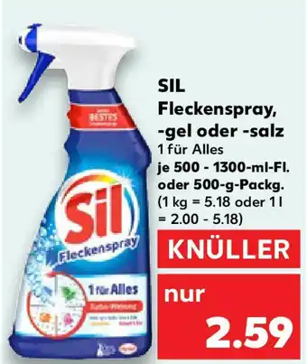 Kaufland SIL Fleckenspray, -gel oder -salz Angebot