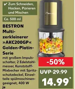 Kaufland BESTRON Multi- zerkleinerer AKC200GP Golden-Platin- Serie Angebot