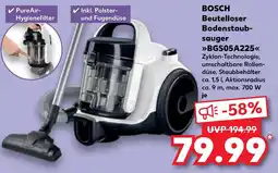 Kaufland BOSCH Beutelloser Bodenstaub- sauger BGS05A225 Angebot