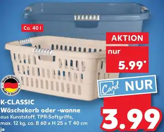 Kaufland K-CLASSIC Wäschekorb oder -wanne Angebot