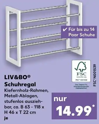 Kaufland LIV&BO Schuhregal Angebot