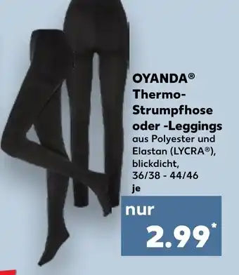 Kaufland OYANDA Thermo- Strumpfhose oder -Leggings Angebot