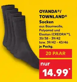 Kaufland OYANDA/ TOWNLAND Socken Angebot