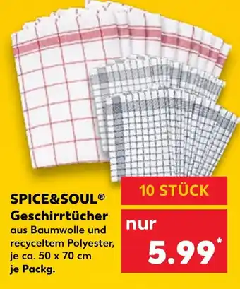 Kaufland SPICE&SOUL Geschirrtücher Angebot