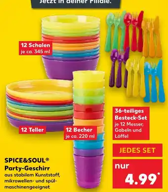 Kaufland SPICE&SOUL Party-Geschirr Angebot