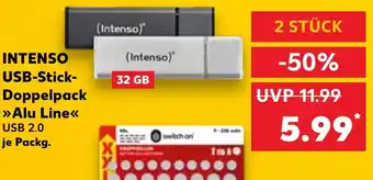 Kaufland INTENSO USB-Stick- Doppelpack Alu Line Angebot