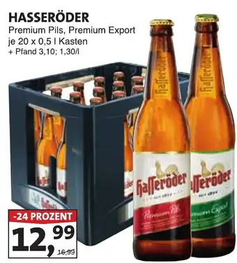 Lösch Depot HASSERÖDER Premium Pils, Premium Export Angebot