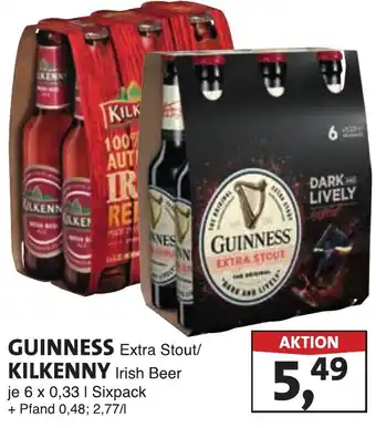 Lösch Depot GUINNESS Extra Stout/ KILKENNY Irish Beer Angebot