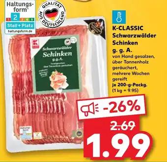 Kaufland K-CLASSIC Schwarzwälder Schinken g. g. A. Angebot