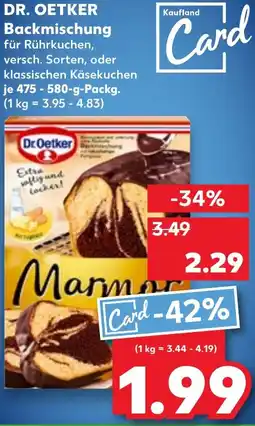 Kaufland DR. OETKER Backmischung Angebot