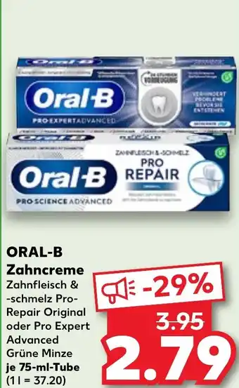 Kaufland ORAL-B Zahncreme Angebot