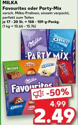 Kaufland MILKA Favourites oder Party-Mix Angebot