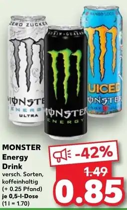 Kaufland MONSTER Energy Drink Angebot