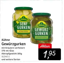 KONSUM Kühne Gewürzgurken Angebot