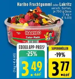 Edeka Haribo Fruchtgummi oder Lakritz Angebot