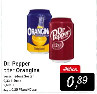 KONSUM Dr. Pepper oder Orangina Angebot