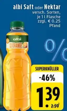 Edeka albi Saft oder Nektar Angebot