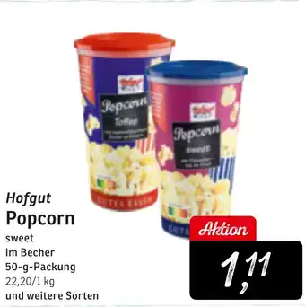 KONSUM Hofgut Popcorn Angebot