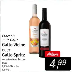 KONSUM Ernest & Julio Gallo Gallo Weine oder Gallo Spritz Angebot