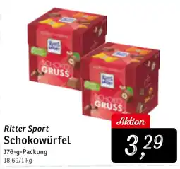 KONSUM Ritter Sport Schokowürfel Angebot