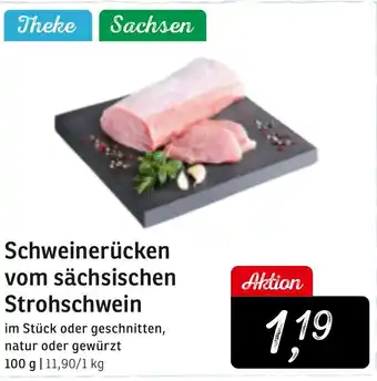 KONSUM Schweinerücken vom sächsischen Strohschwein Angebot