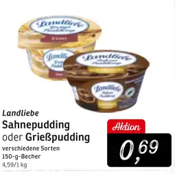 KONSUM Landliebe Sahnepudding oder Grieẞpudding Angebot