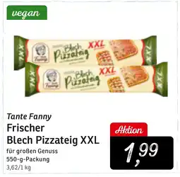 KONSUM Tante Fanny Frischer Blech Pizzateig XXL Angebot