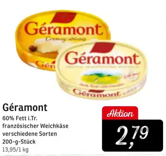 KONSUM Géramont französischer Weichkäse Angebot