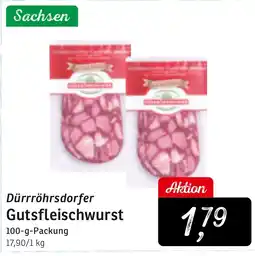 KONSUM Dürrröhrsdorfer Gutsfleischwurst Angebot