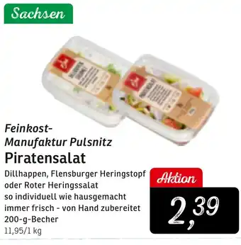 KONSUM Feinkost- Manufaktur Pulsnitz Piratensalat Angebot