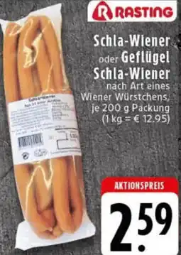 Edeka RASTING Schla-Wiener oder Geflügel Schla-Wiener Angebot