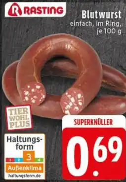 Edeka RRASTING Blutwurst Angebot