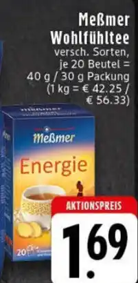 Edeka Meẞmer Wohlfühltee Angebot