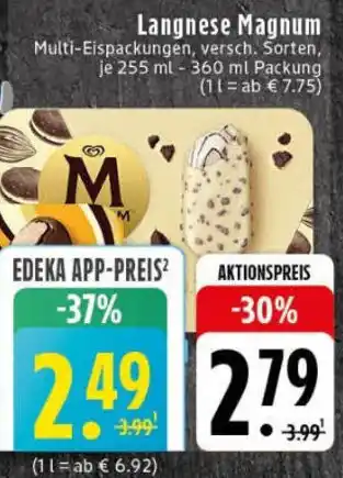 Edeka Langnese Magnum Angebot