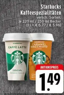 Edeka Starbucks Kaffeespezialitäten Angebot